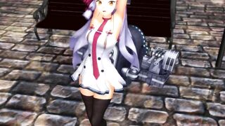 【MMD】Take a walk with Murakumo before leaving the port【R-18】