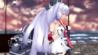 【MMD】Take a walk with Murakumo before leaving the port【R-18】