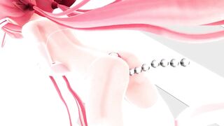 【SEX TOY-MMD】Efu-chan in erotic swimsuit dances back and forth【R-18】