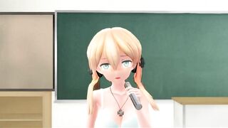 【MMD】First night in the classroom【R-18】