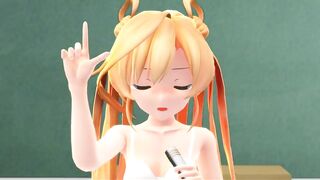 【MMD】First night in the classroom【R-18】