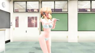 【MMD】First night in the classroom【R-18】