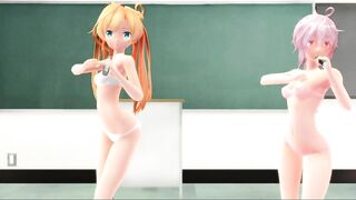 【MMD】First night in the classroom【R-18】