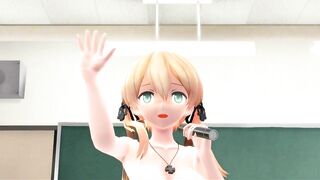 【MMD】First night in the classroom【R-18】