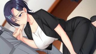 Rin to Shita Tsuma wa GAME | blowjob for the boss in the office