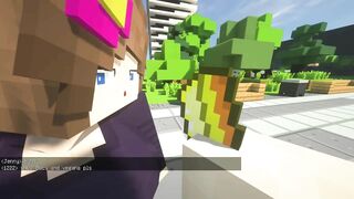 minecraft Jenny | pier city Tour the city and try to get naked