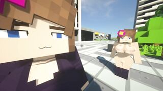 minecraft Jenny | pier city Tour the city and try to get naked