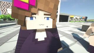 minecraft Jenny | pier city Tour the city and try to get naked