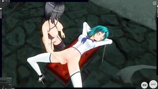 3D HENTAI BDSM YURI the Mistress took the Schoolgirl to the Basement to Bring to Orgasms (PART 1)