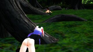 Touhou MMD Reisen Watching & Masturbation