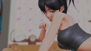 Stepdaughter satisfies her horny daddy - hentai animation