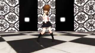 MMD 電ちゃんの乳もみlupin