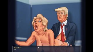 Summer TimeSaga – Donald Fucks Hillary – Old Couple Sex