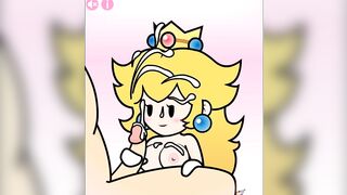 Paper Peach Hand Job Animation by PeachyPop34