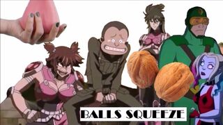 FUNNY CARTOON Balls Squeeze BALLBUSTING Hentai Hot Female Toons Squeezing Testicles Anime Nutshots