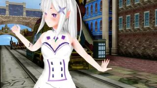 【MMD】The white magical girl wants to tell!【R-18】