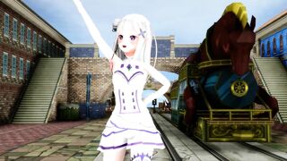 【MMD】The white magical girl wants to tell!【R-18】