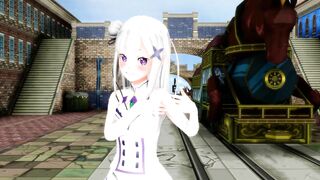 【MMD】The white magical girl wants to tell!【R-18】