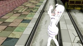 【MMD】The white magical girl wants to tell!【R-18】