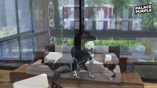 Ebony Thot gets her big ass pounded by Step Brother until he nuts inside her