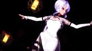 【MMD】Cheongsam HAKU GOKURAKU-JOUDO【R-18】