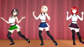 【MMD】Izumi Trio - Fly Away【1080p 60fps】【R-18】