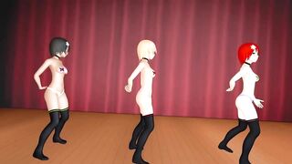 【MMD】Izumi Trio - Fly Away【1080p 60fps】【R-18】