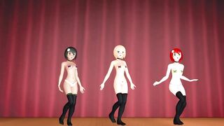 【MMD】Izumi Trio - Fly Away【1080p 60fps】【R-18】