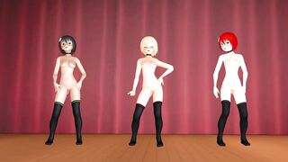 【MMD】Izumi Trio - Fly Away【1080p 60fps】【R-18】