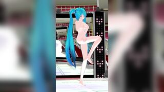 【MMD】Hatsune Miku - Midsummer letter rainbow (Phone camera)(X-ray) 【R-18】