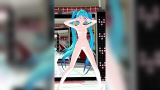 【MMD】Hatsune Miku - Midsummer letter rainbow (Phone camera)(X-ray) 【R-18】