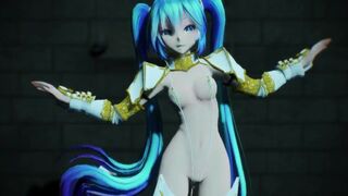 【MMD】Knight Miku - Dungeon Paradise【R-18】