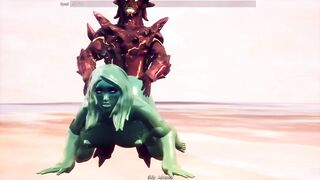 Breeders of the Nephelym - sex testing animation gallery - slime girl monster