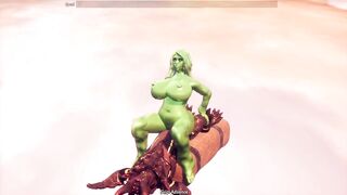 Breeders of the Nephelym - sex testing animation gallery - slime girl monster