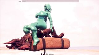 Breeders of the Nephelym - sex testing animation gallery - slime girl monster