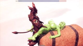 Breeders of the Nephelym - sex testing animation gallery - slime girl monster