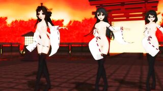 【MMD】KanColle Kongo-class 4 sisters who are transparent & paradise【R-18】