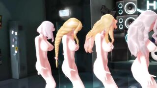 【MMD】ABKH Legs Squadron Slender 【1080p 60fps】【R-18】