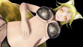 【SEX-MMD】Yakumo Ran - Swimsuit sex【R-18】