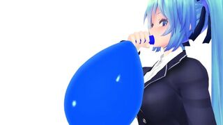 Imbapovi - Miku gets big Ballon + Big Breast