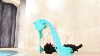 3D HENTAI Miku gets cunnilingus orgasm