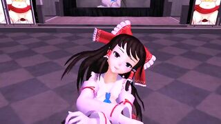 【MMD】TDA Reimu - PINK CAT【R-18】