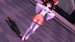 【MMD】TDA Reimu - PINK CAT【R-18】