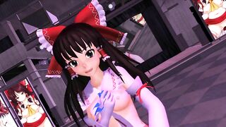 【MMD】TDA Reimu - PINK CAT【R-18】