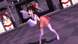 【MMD】TDA Reimu - PINK CAT【R-18】