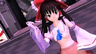 【MMD】TDA Reimu - PINK CAT【R-18】