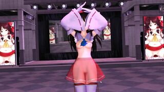 【MMD】TDA Reimu - PINK CAT【R-18】