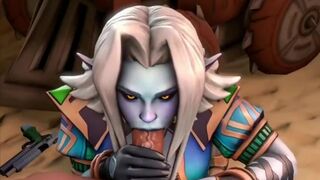 Saati Blowjob Paladins parody