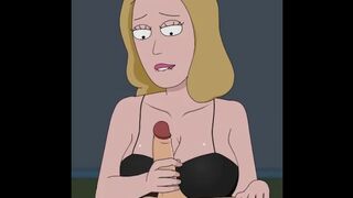 Rick and Morty - A Way Back Home - Sex Scene Only - Part 47 Beth Handjob By LoveSkySanX