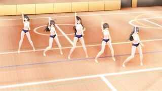 【MMD】I love Kiss Me at the gym【R-18】